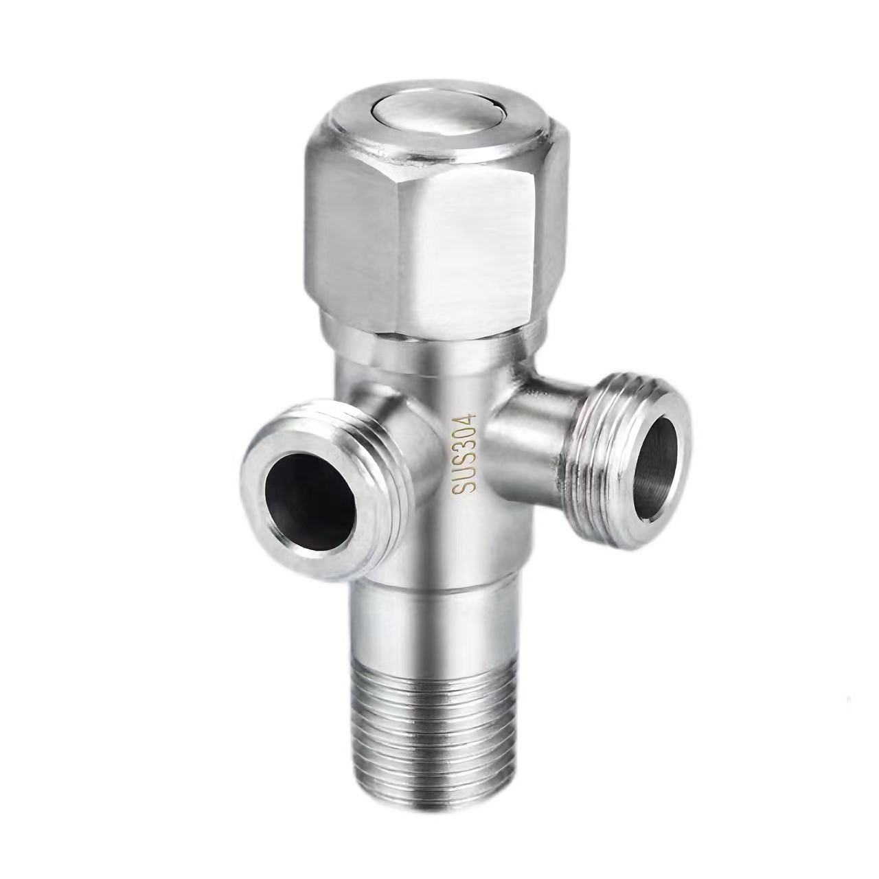 90 ° Wire Drawing Tiga-Way Angle Valve