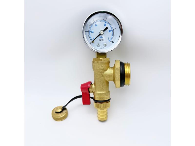 Ventilasi udara otomatis kanthi gauge tekanan lan katup saluran