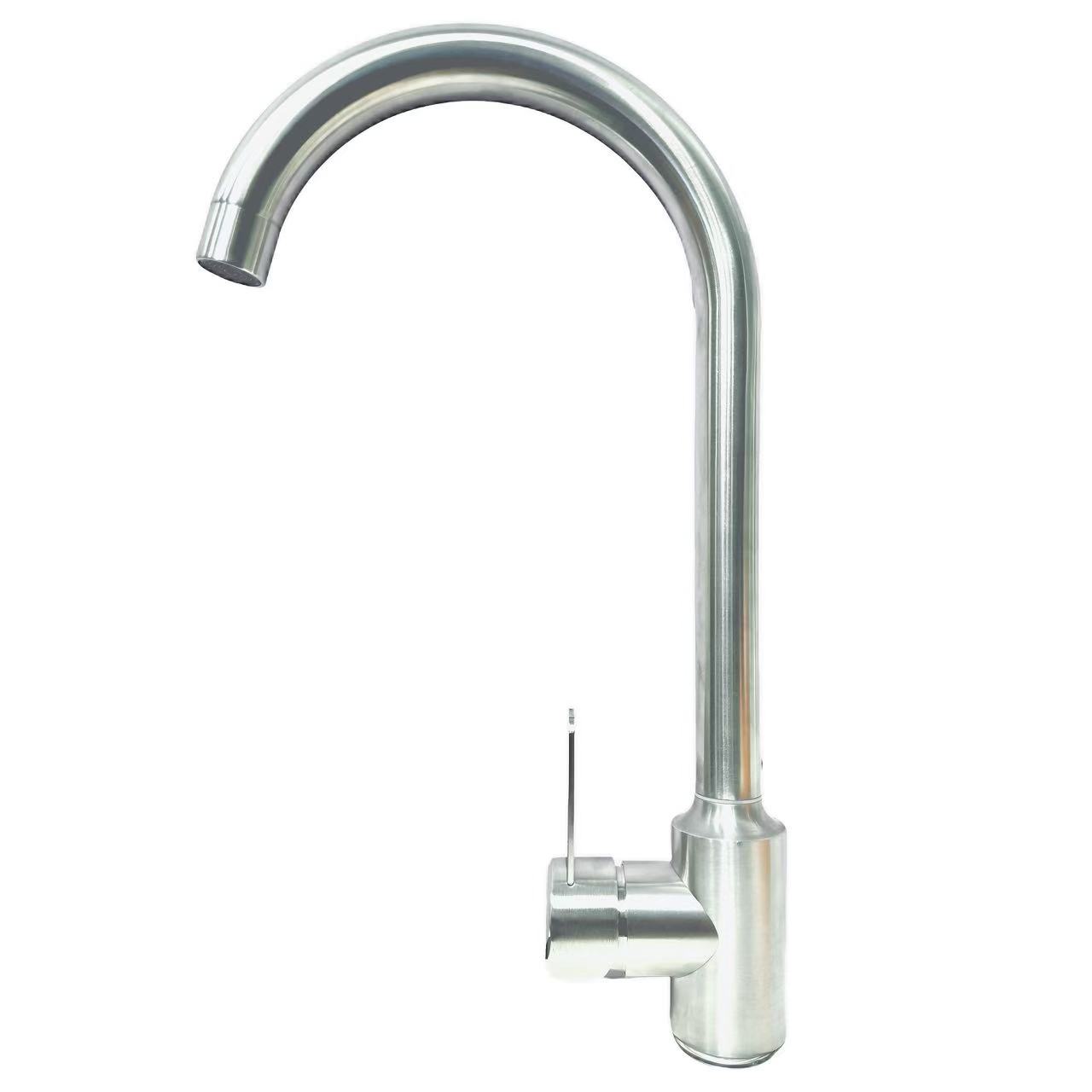 Disikat Stainless Steel Slim Single-Handle Rotating Sink Faucet Disikat Stainless Steel Slim Single-Handle Rotating Sink Faucet