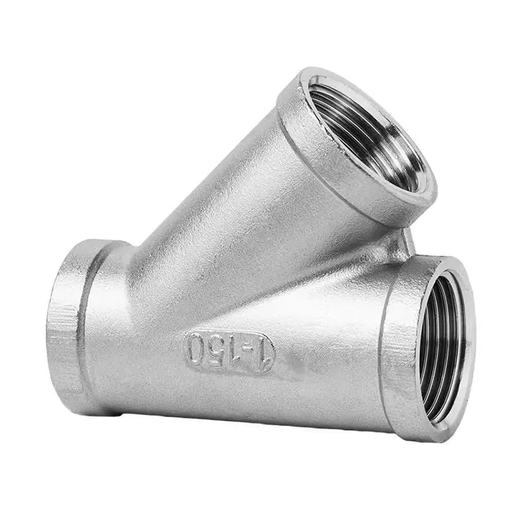 BSP Stainless Steel Angled Pipe Tee