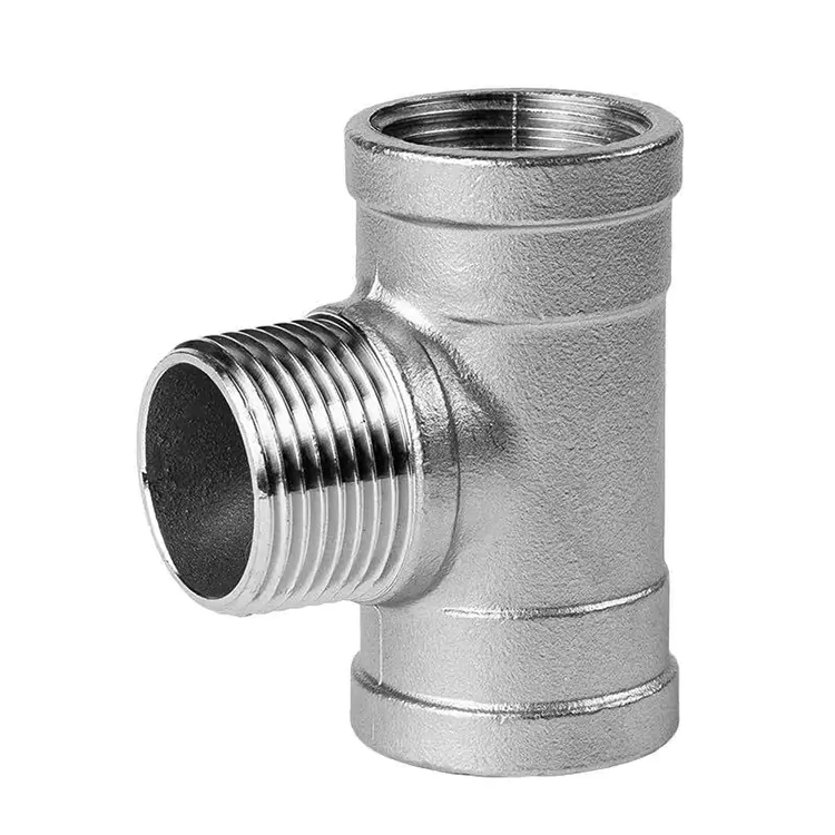 Tee Pipa BSP Ulir Stainless Steel Pria-Wanita