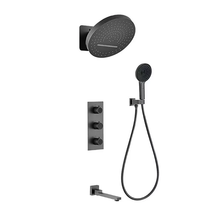 Didhelikake Wall-Mounted Tampilan Digital Shower Kepala
