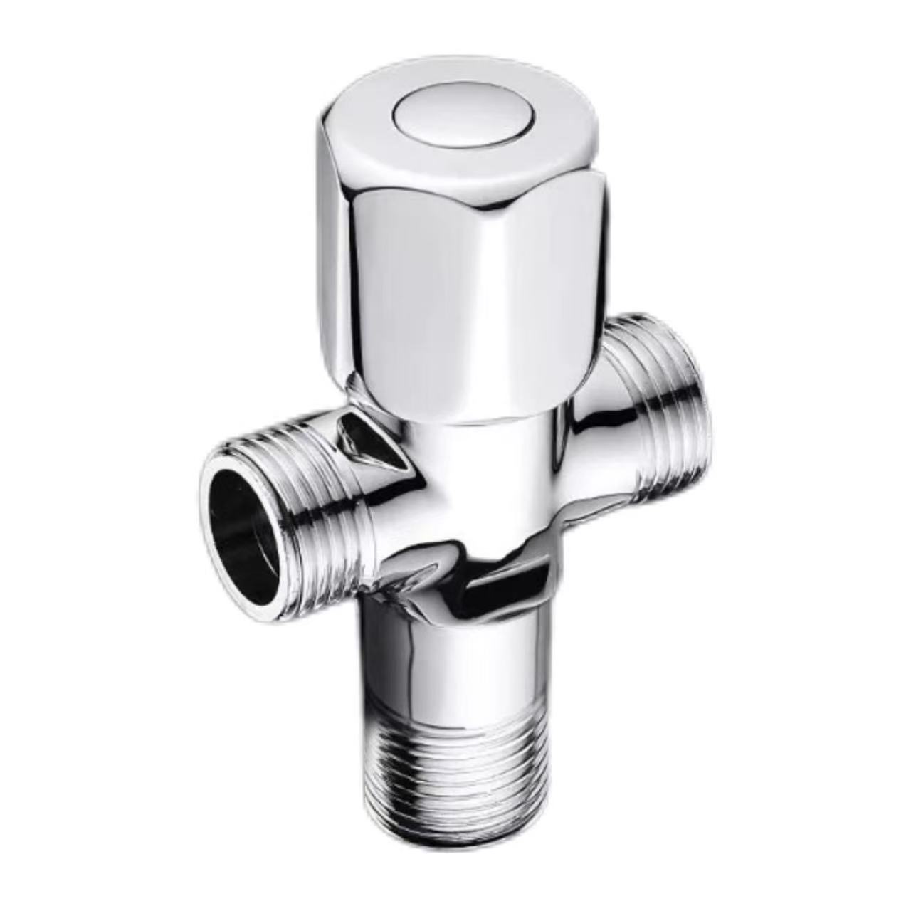 Electroplated Single-Control Cepet-Opening Tiga-Way Angle Valve Electroplated Single-Control Cepet-Opening Tiga-Way Angle Valve