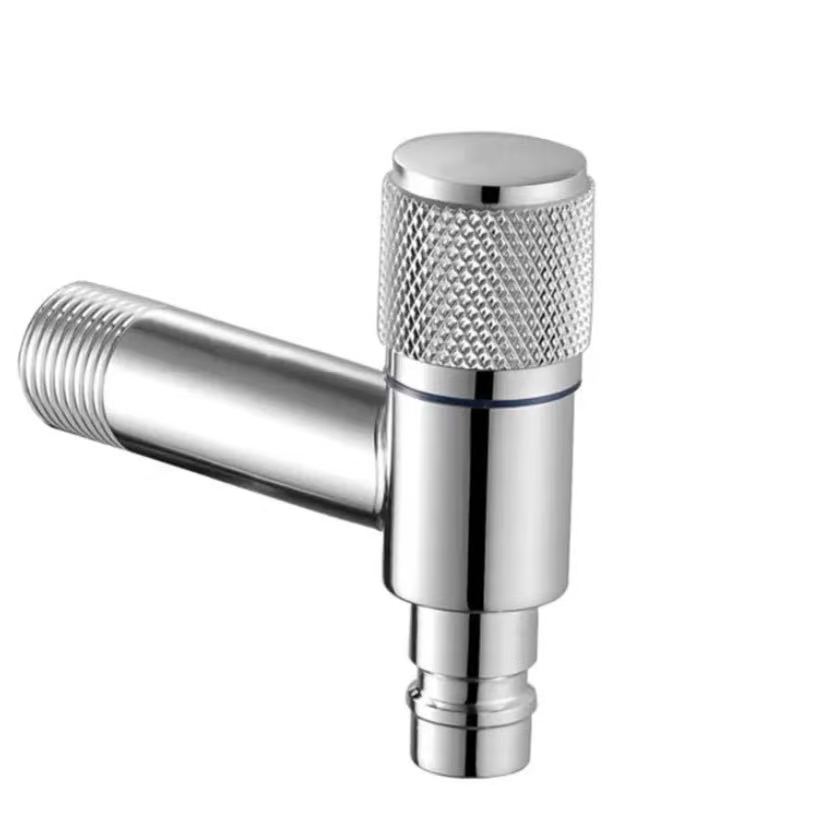 Extended Knurled Nangani Water-Stop Angle Valve Extended Knurled Nangani Water-Stop Angle Valve