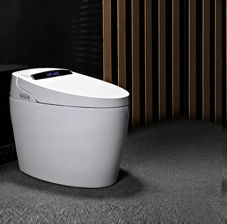 Toilet Smart Flip-Top sing Dioperasikake Kaki
