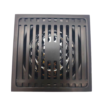 Gun Grey Square Deodorizing Floor Saluran