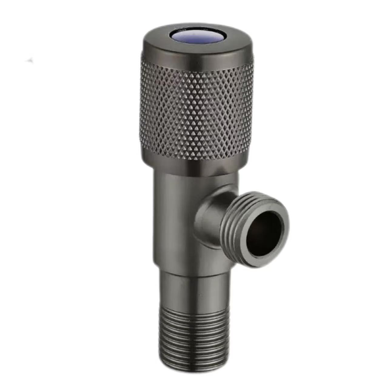 Gunmetal Knurled Nangani Universal Panas lan Dingin Water Inlet Valve Gunmetal Knurled Nangani Universal Panas lan Dingin Water Inlet Valve