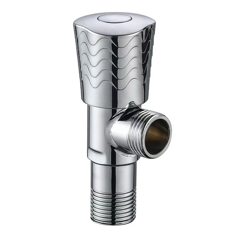 Mirror-Rampung Padhang Chrome Wave Pola Angle Valve Mirror-Rampung Padhang Chrome Wave Pola Angle Valve