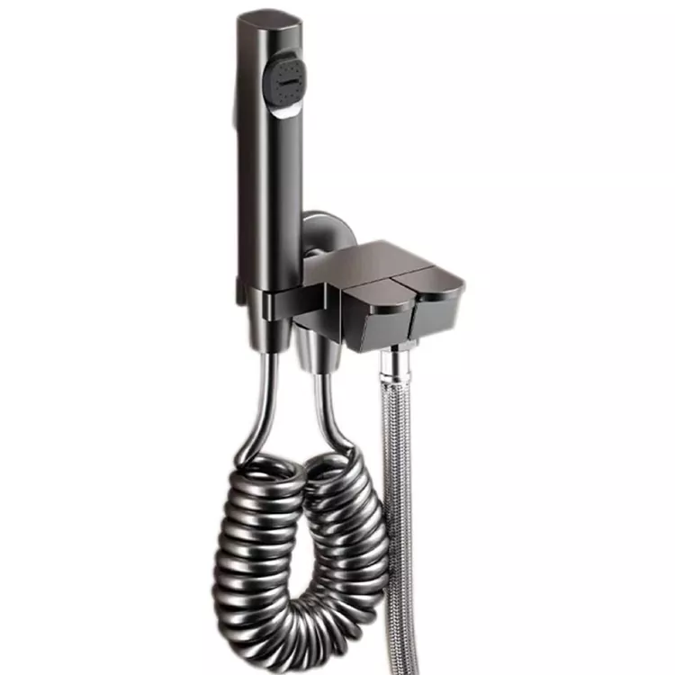 Piano-Gaya Push-Button Toilet Bidet Sprayer Set