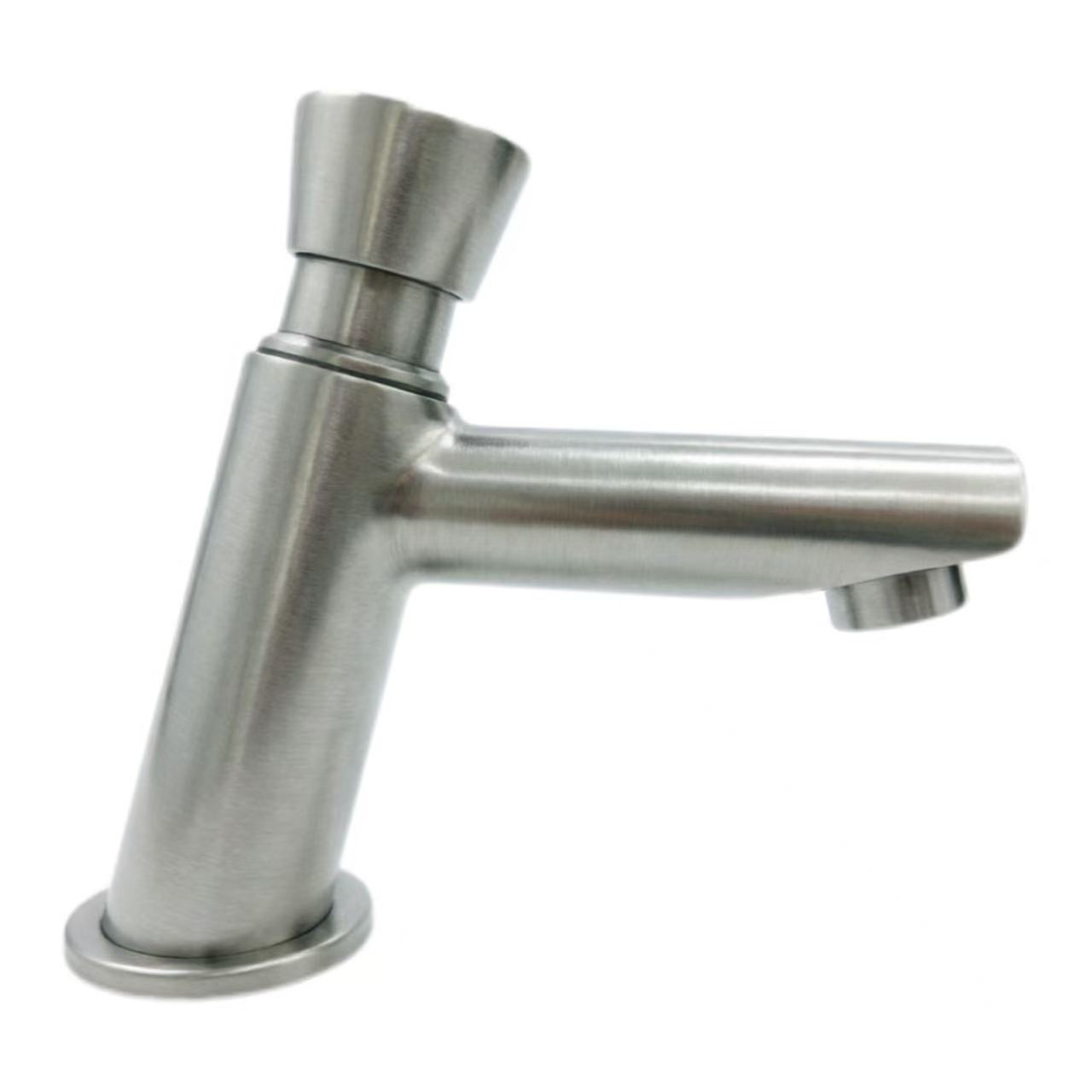 Tekan-Button Single-Dingin Basin Faucet