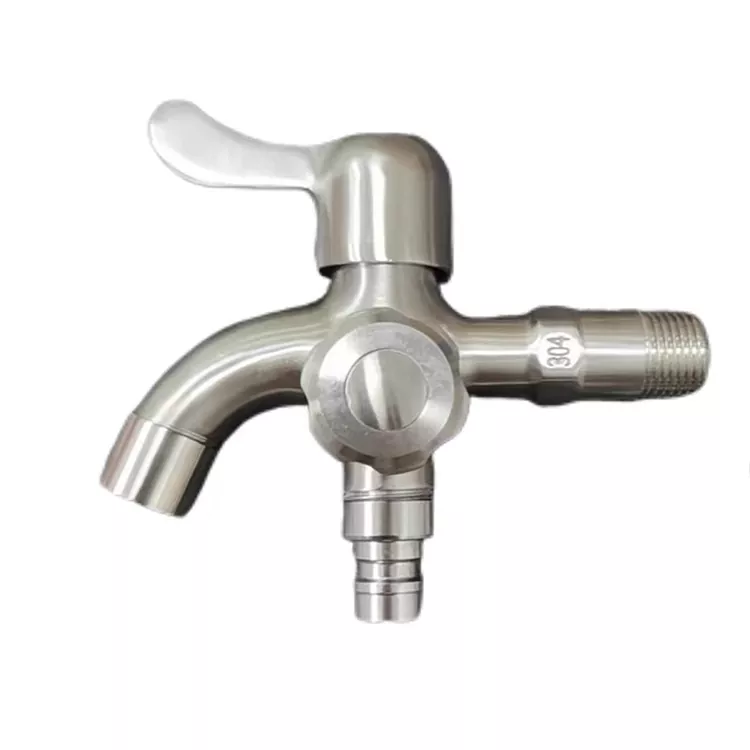 Faucet dual-outlet mbukak cepet