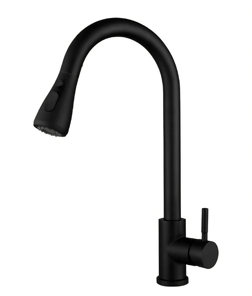 Faucet Pawon Panas Lan Dingin sing mbukak sisih siji gagang siji