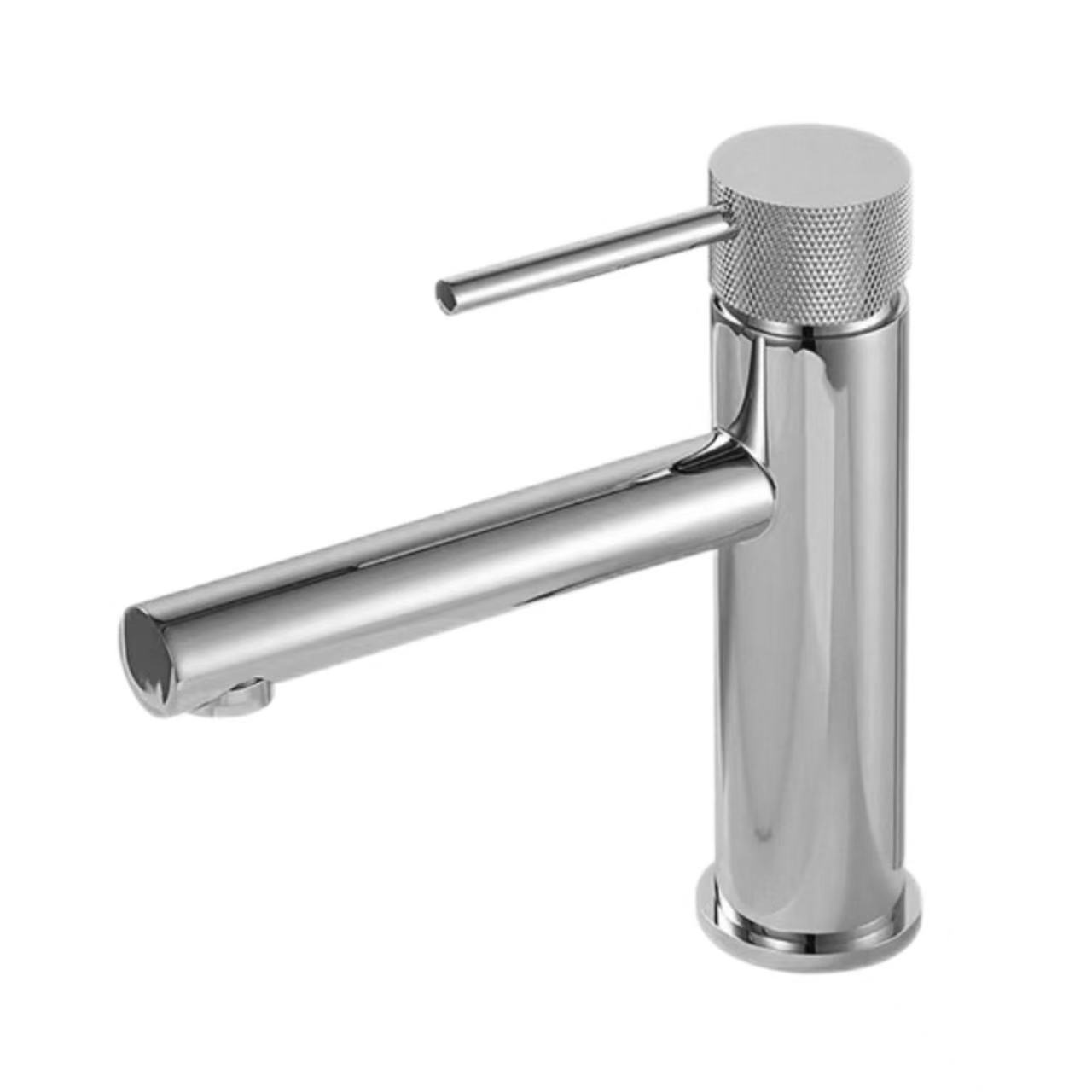 Faucet Single-Hole Berusuk Perak
