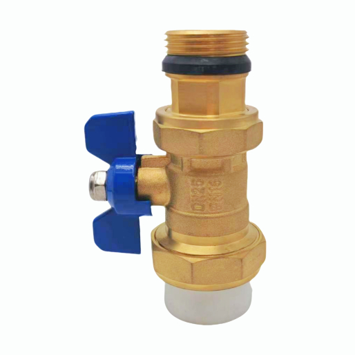 Katup bal DN25 aluminium-plastik lurus kanthi benang lanang