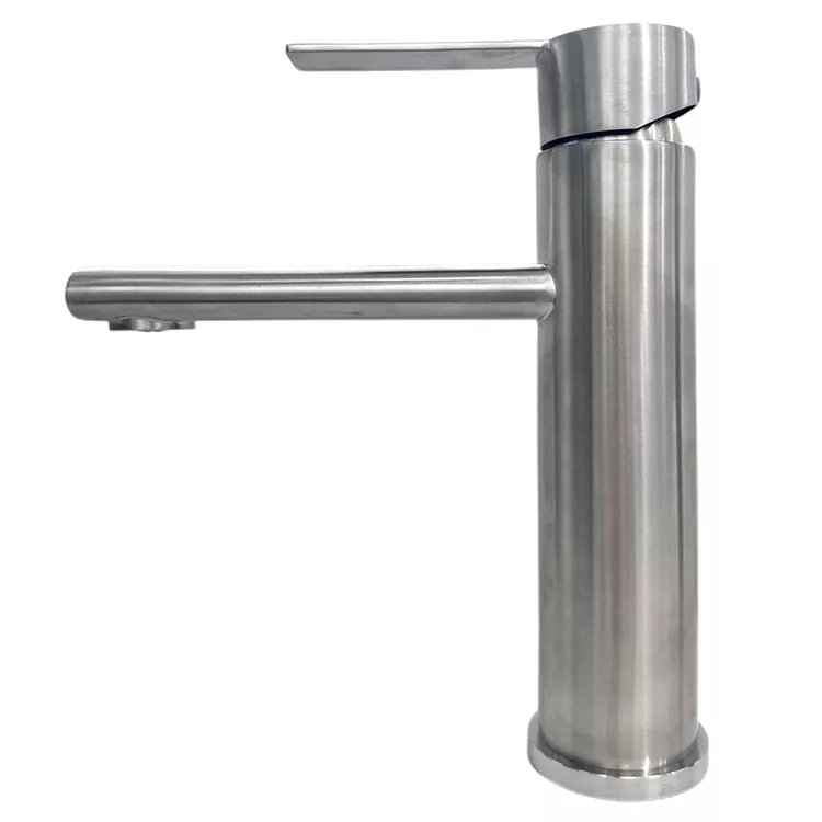 Faucet Baskom Panas Lan Dingin Disisir Silinder Lurus