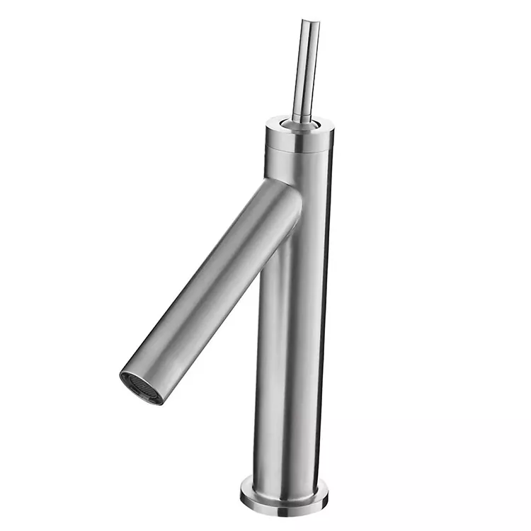 Top Handle Silinder Panas Lan Dingin Basin Faucet